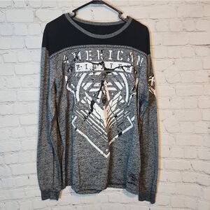 Men's American Fighter longsleeve shirt, size Large